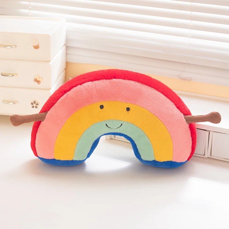 Almofada Decorativa Criativa com Estampa de Arco íris para Adultos . MDUG (35 Cm)
