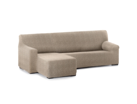 Capa Bi-Elástica para Sofá Adaptável Roc Chaise Longue Braço Curto Esquerda 250-360 Cm Linho VIPALIA