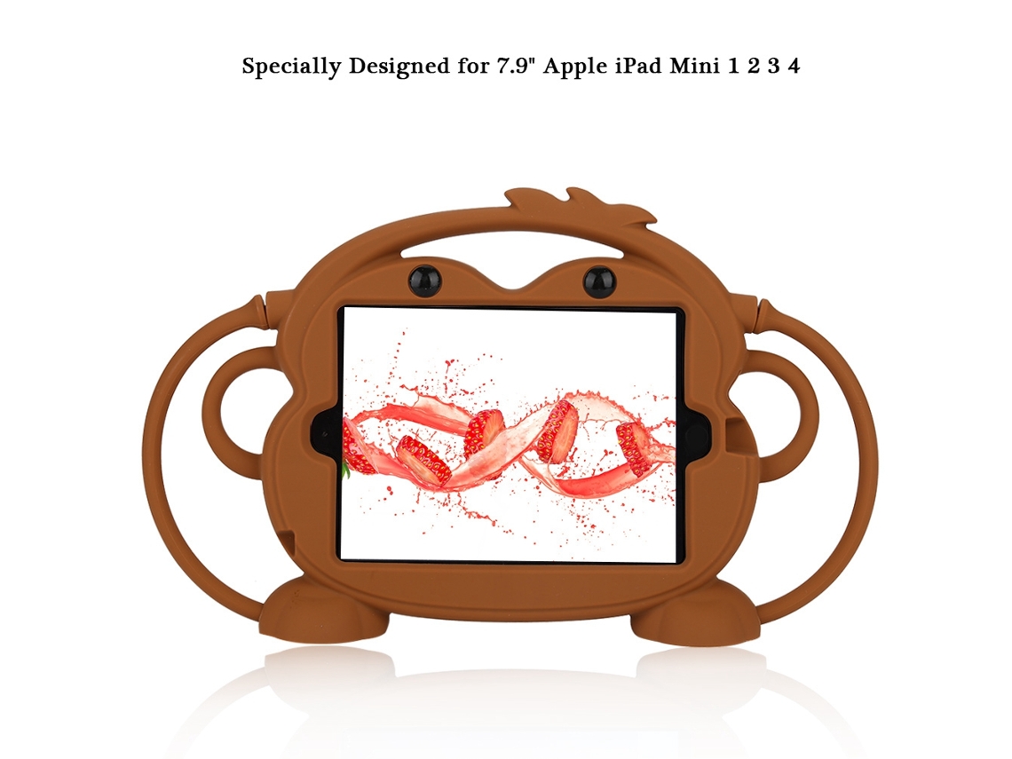 Capa De Silicone (suporte Antichoque) Para Ipad Mini1/2/3/4 De 7,9 Polegadas