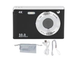 Câmara Digital 4k 50mp Com 16x Zoom, Compacta Para Estudantes E Fotografia