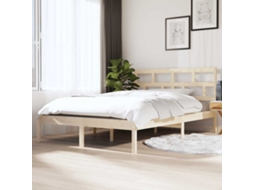 Vidaxl Estrutura De Cama 140x190 Cm Pinho Maciço