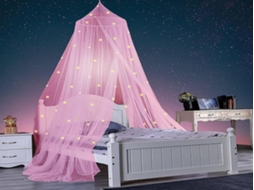 Lurelia Cama Dossel Com Motivo Estrela 1 Conjunto Para Cama Infantil, Para Berçário