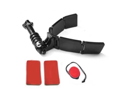 Soporte De Barbilla Para Capacete De Motocicleta Com Correia Integrada Para Câmera Hero9 Dji Xiaomi Yi 2 Adesivos