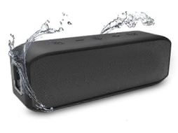 Caixa De Som Bluetooth Portátil À Prova Dágua Ipx7, Caixa De Som Sem Fio De 20 W Com Som Estéreo Potente, Preta Olysi Shop