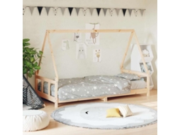 Vidaxl Estrutura De Cama Infantil 90x200 Cm Pinho Maciço