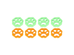 8pcs Catchers de Pelúcia de Máquina de Lavar Silicone Forma Flor Remove Cabelo Pet LARANJAS E VERDES | S/MARCA