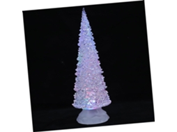 Abajur De Cabeceira Decorativo Em Formato De Árvore De Natal, Com Luz Branca.