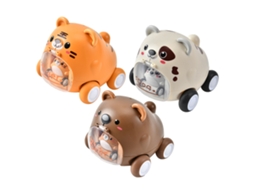 Brinquedos Carro Catapulta Animal De Desenho Animado Inercial Ejeção Para Crianças Presente