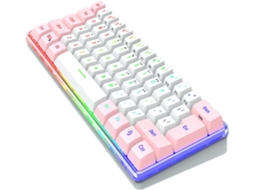 Teclado Mecânico Compacto Para Jogos Com 61 Teclas Em Abs E Iluminação Rgb.