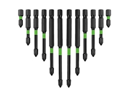 Conjunto De 12 Brocas Para Parafusadeira Com Encaixe S2, Modelo 2023, Cabeças Robustas Elétrica E Furadeira Impacto. -aquaforge