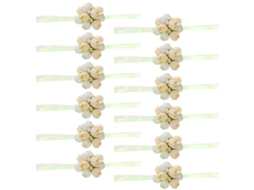Laxiscreed - Conjunto De 12 Corsages De Pulso E Flores De Mão Para Noivas E Madrinhas