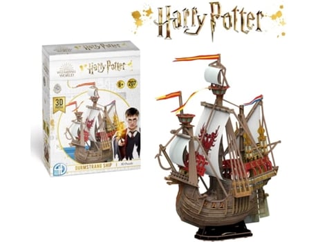 Puzzle 3D WORLDBRANDS Harry Potter - Barco Durmstrang (Idade Mínima: 8 anos - 207 Peças)