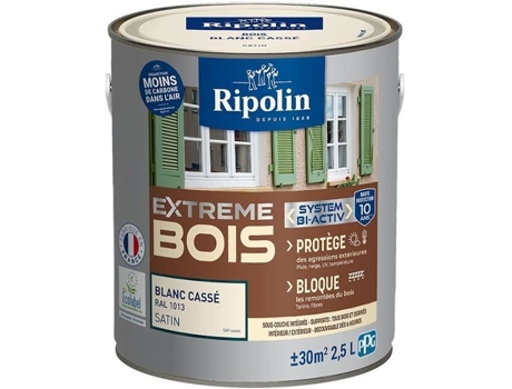 Pintura Extrême Madeira Branco Quebrado Ral 1013 Acetinado Ripolin 2,5 L