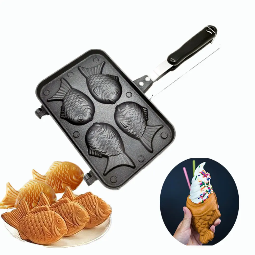 (4 Moldes) Molde Para Waffle Japonês Em Formato De Peixe, Molde Para Panqueca Taiyaki