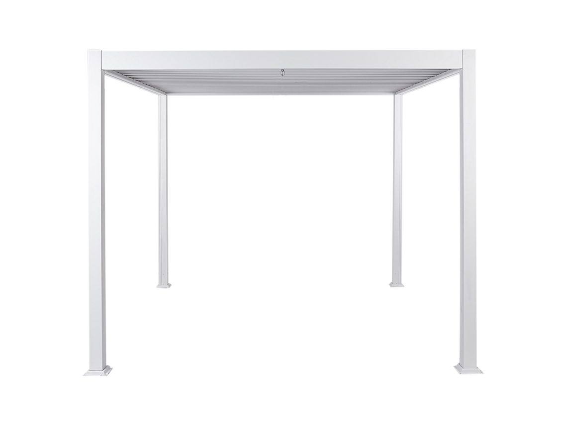 Pérgula De Jardim Fornoli Metal 296 Cm 296 Cm Branco