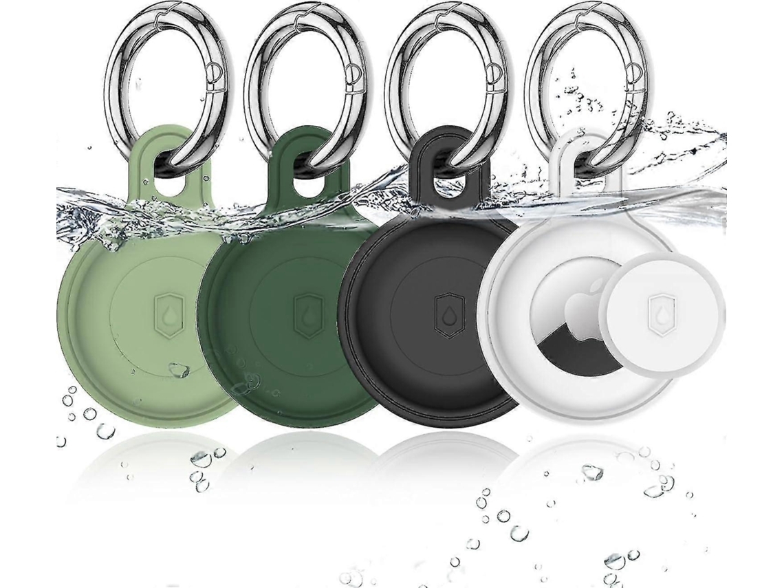 4pack Case Silicone Macio Waterproof Para Airtag Gps Tracker Protectora