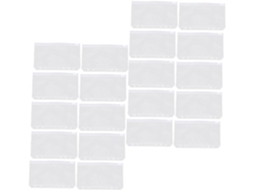 Sacos De Armazenamento Reutilizáveis Em Pvc Extra Grosso Com Zíper, Tamanho A6, Pacote Com 50 Unidades, Ideais Para