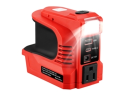 Inversor De Bateria 180w Com Luz Led Para Baterias 18v Viagens Acampamento Emergências Plugue Eua