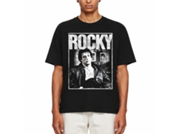 Rockinstone Rocky Movie Sitting Black Adult T-shirt Size:xxl