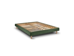 Estrutura De Cama Tribu  Forest Pés Redondos 200 X 105 Cm Altura 30 Cm Indream
