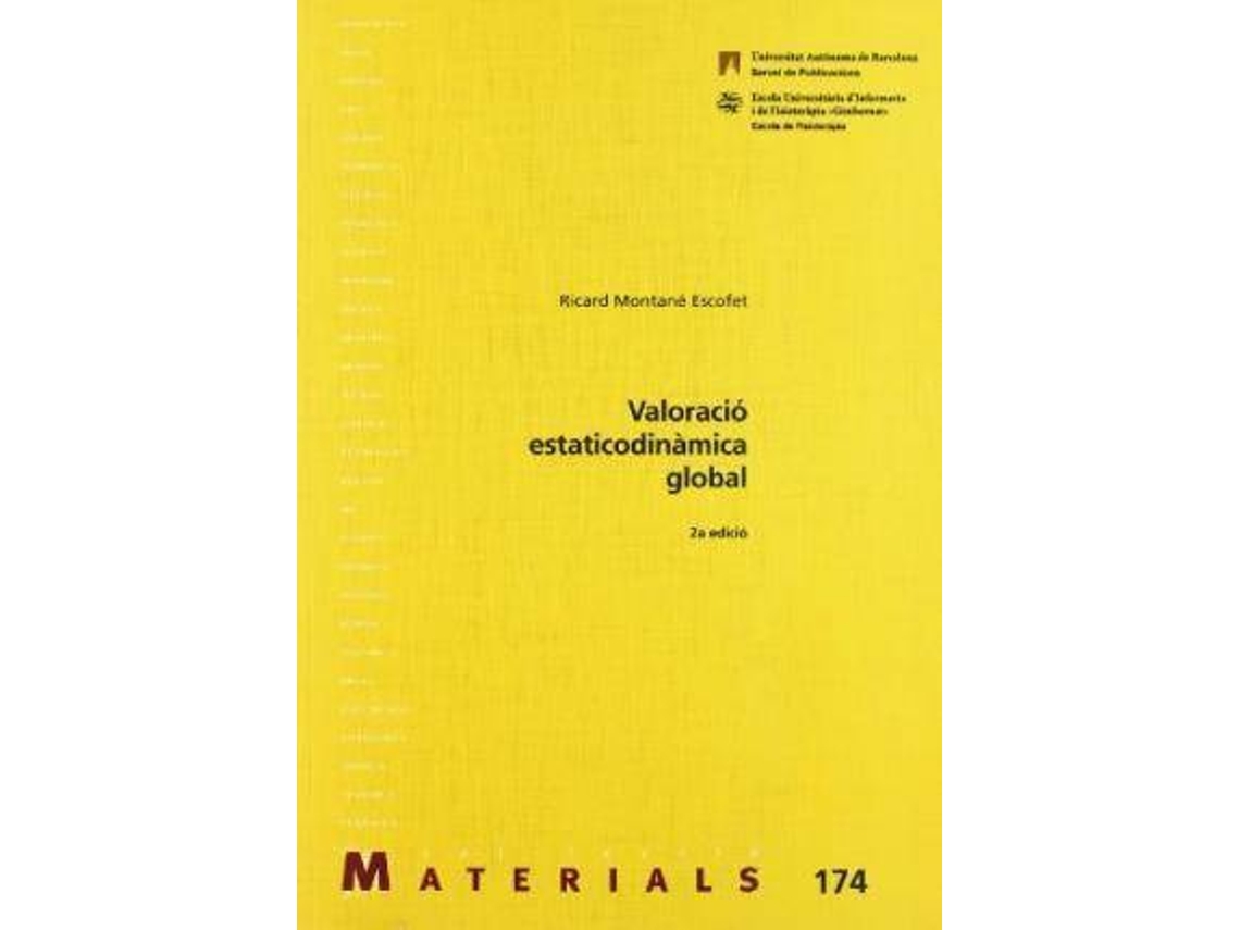 Livro ValoraciÃ³n estaticodinÃnbspmica global de Ricard Montanã© Escofet