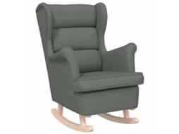 Rocking Chair, Rocking Chairs Vidaxl Cinzeto Tecido