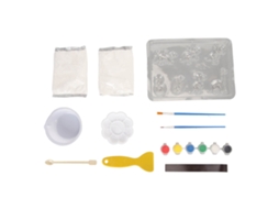 Rebe-kit De Pintura De Dinossauros Em Gesso Para Crianças Brinquedo Diy Com Pinceis Raspador E Tigela Figuras De Dinossauros Arte Manual