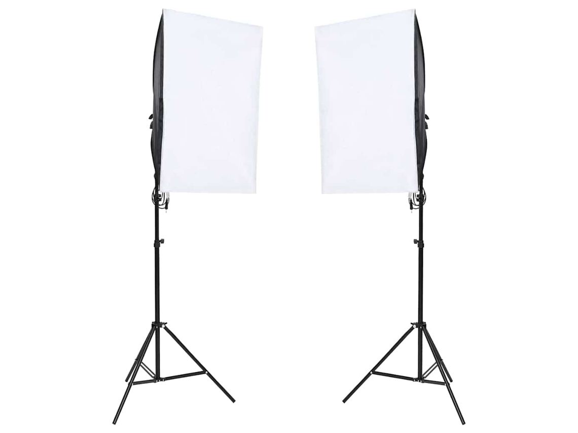 Vidaxl Iluminação De Estúdio Profissional 2 Pcs 40x60 Cm