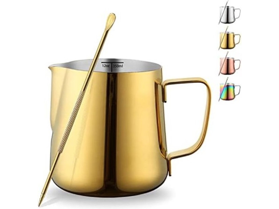 Melk-espuma - Caneca De Leite - Caneca De Espuma De Leite - Ouro 350 Ml