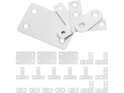 22-cantoneiras Retas Em Aço Inoxidável 37x16mm, 38x60mm, 40x40mm Para Fixação E Reparo De Móveis Madeira, Alta