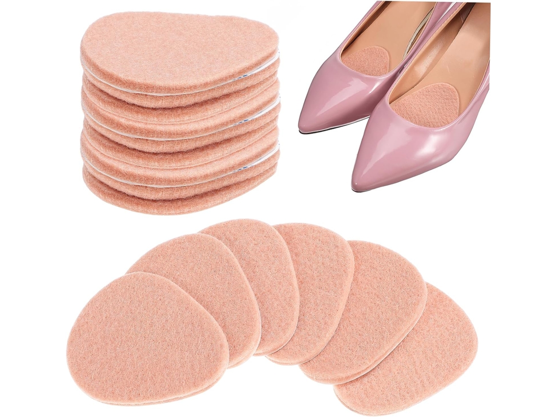 10 Pares De Palmilhas Adesivas Para Calcanhar E Antepé Mulheres