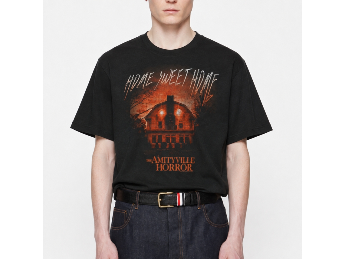 Rockinstone Amityville Horror Movie Get Out Black Adult T-shirt Size:s