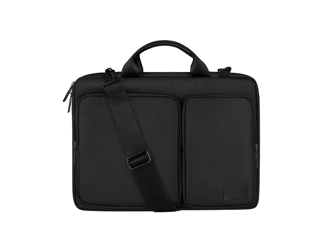 Bolsa Para Laptop De Mão Com Alça De Ombro, 13,3-15,6 Polegadas, Preta, 14,1-15,4 Polegadas