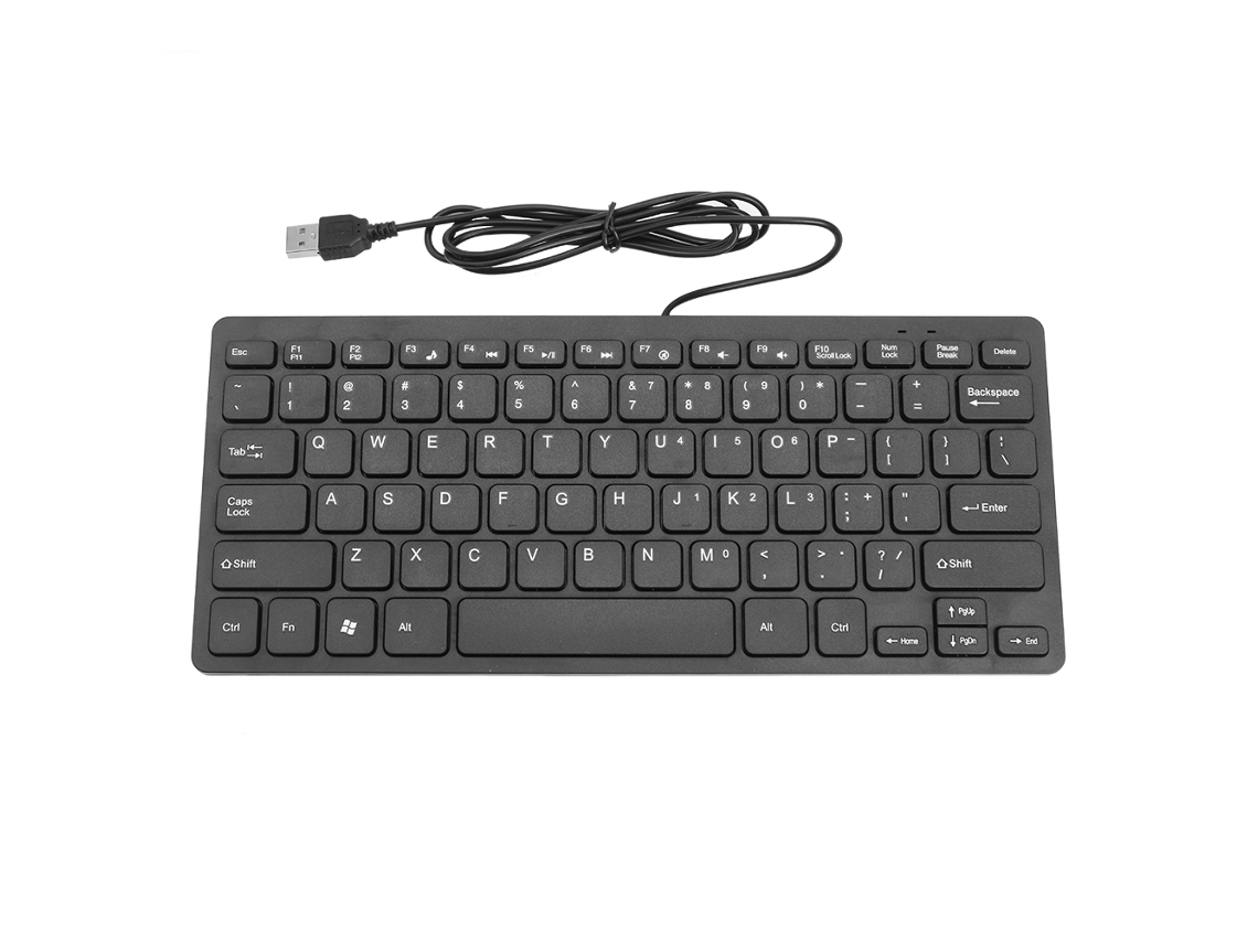 Teclado Sem Fio MDUG, 78 Teclas, Bateria, Visor Digital