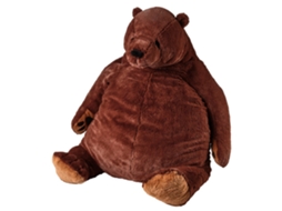 Urso de pelúcia marrom WalshLXq, brinquedo de simulação para decoração de casa, presente de aniversário para crianças.
