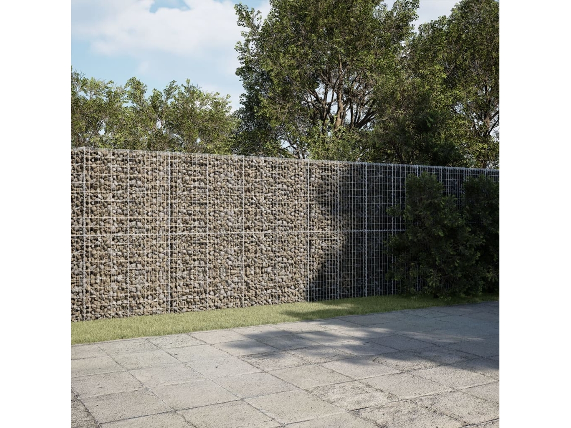 Vidaxl Cesto Gabião Com Cobertura 500x50x200 Cm Ferro Galvanizado
