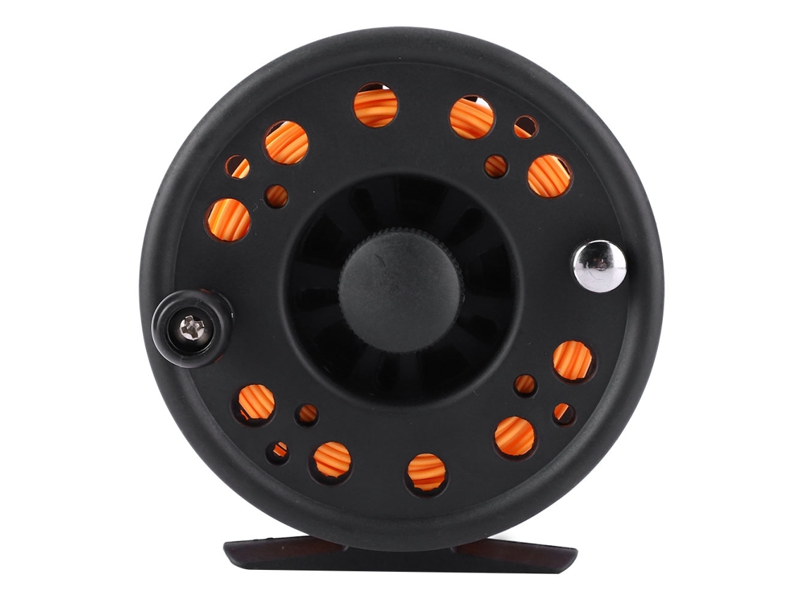 Reel de Pesca com Linha e Mão Muda Laranja Gla7/8