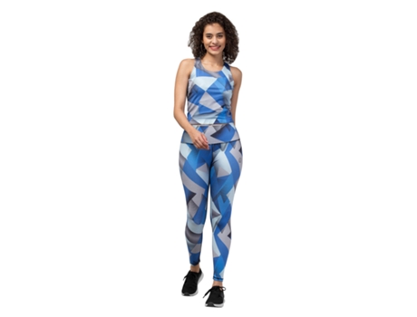 Calça legging feminina Ultimate Garb Ug Sky em poliéster multicolorido (GG)