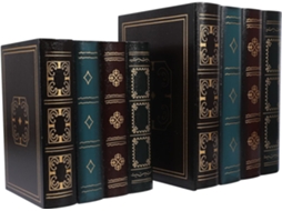 Conjunto 2 Peças Decoração Formato Livro Madeira Falsa Escritório Estar Design Criativo Exclusivo Acessórios GOKOCO