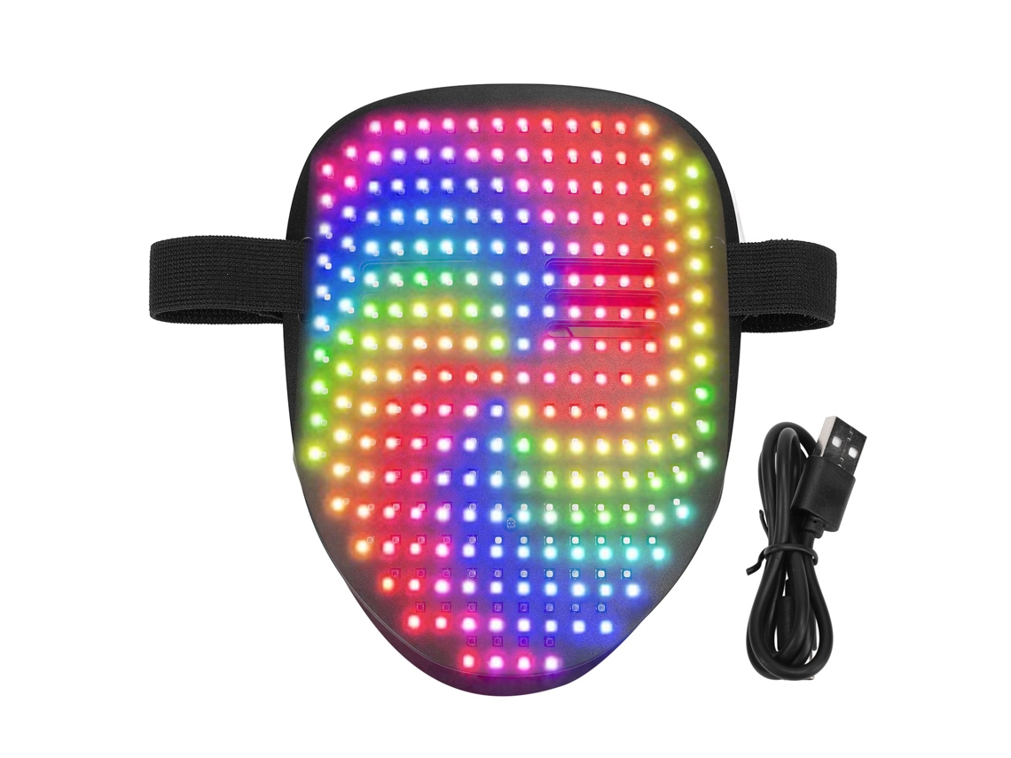 Cubre Rostro com Led Recarregável 25 Imagens Estáticas | S/MARCA