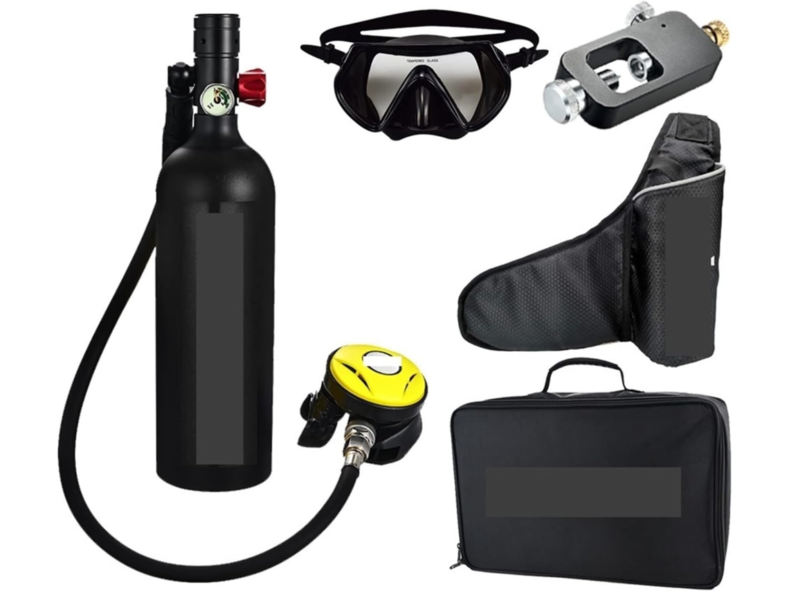 Mini Cilindro de Mergulho SFUSHOS com Respirador, Estilo Lazer ao Ar Livre