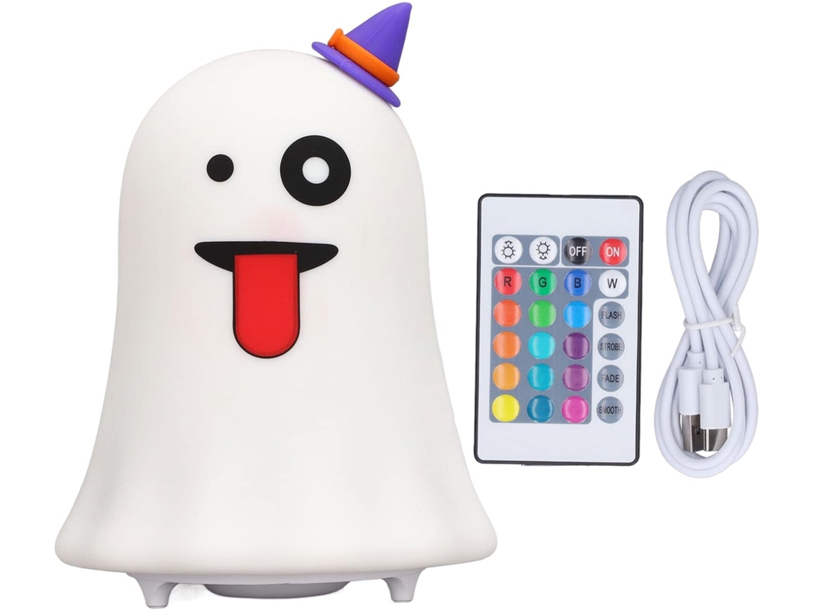 Luminária Noturna De Led Silicone Com Sensor Toque, 7 Cores Variáveis,