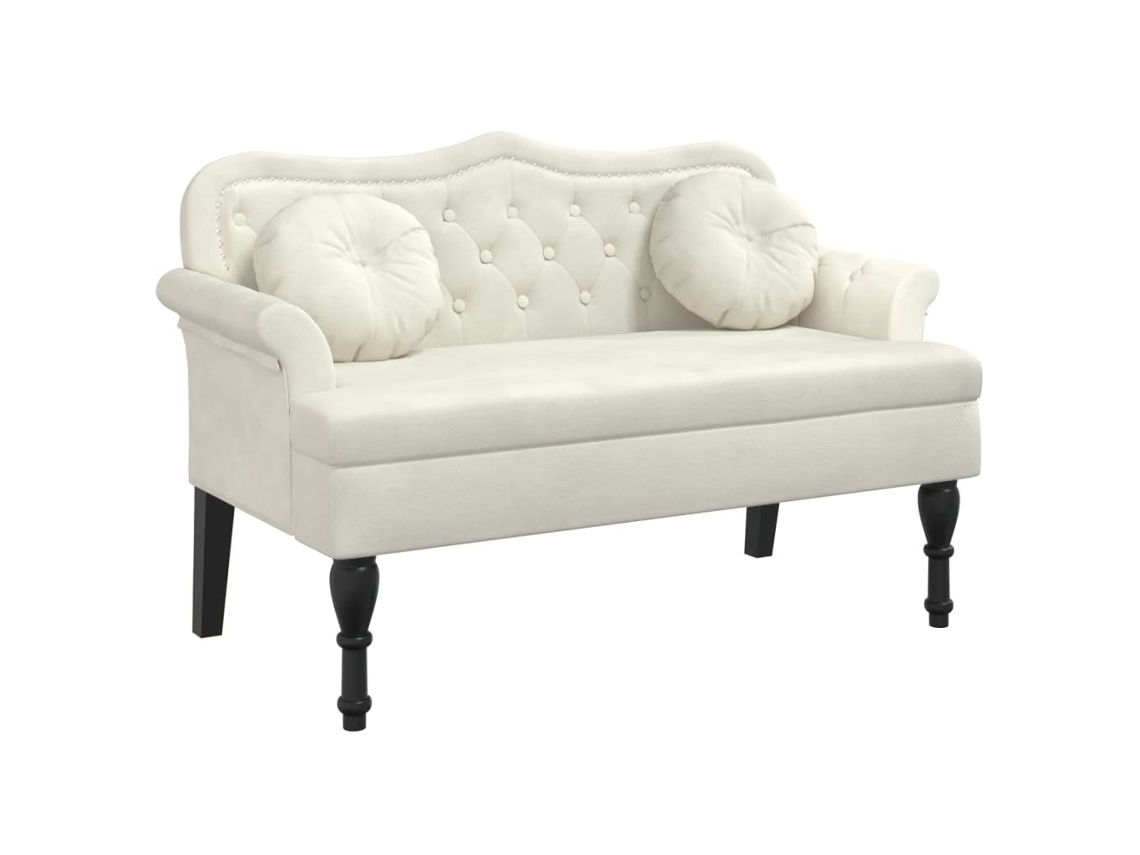 Bench, Benches Vidaxl Creme Veludo (n/a)
