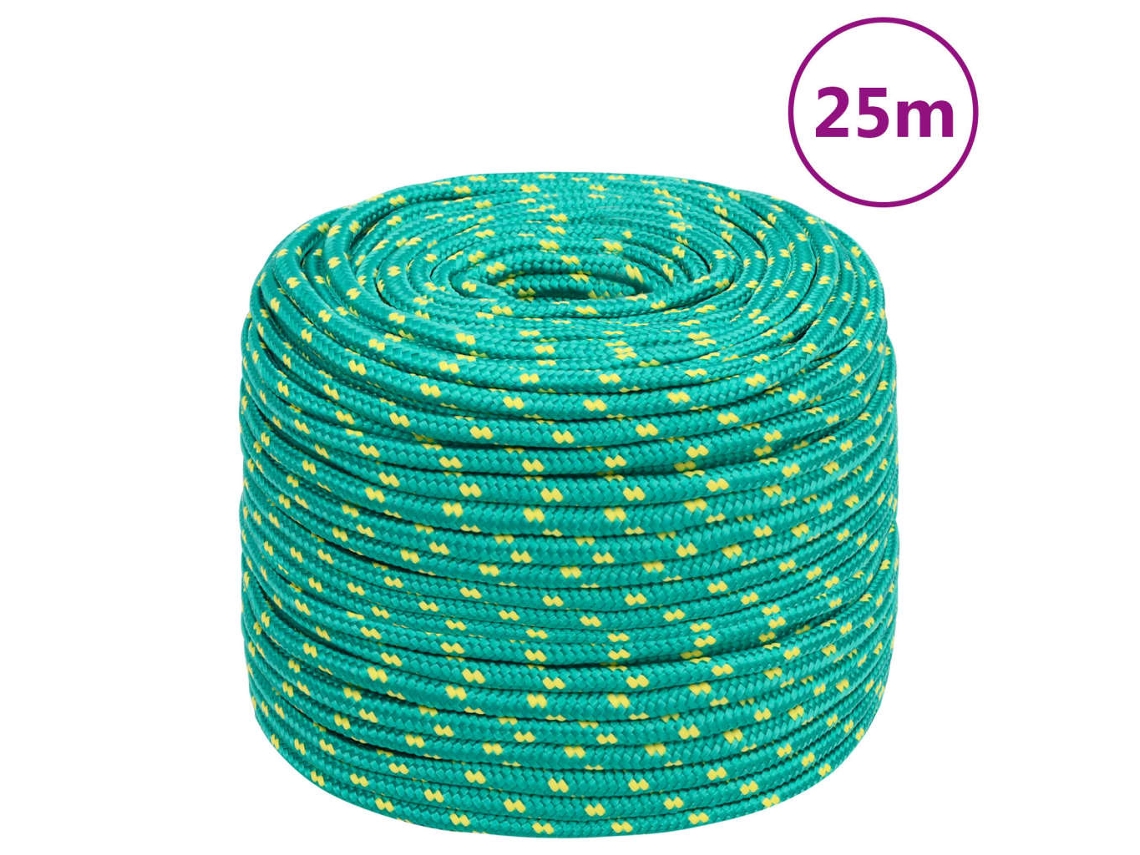 Vidaxl Corda De Barco 10 Mm 25 M Polipropileno Verde