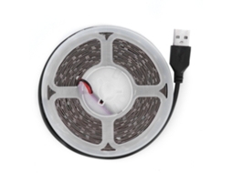 Fita de Luz LED 5m USB 5V luz branca quente adesivo forte decoração casa quarto cozinha | S/MARCA