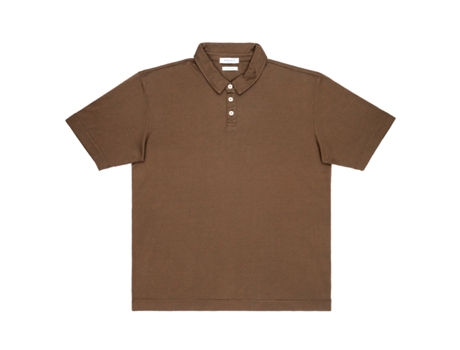 Polo De Homem Wool Co Makò Colonial Mm Algodão Castanho (xl)
