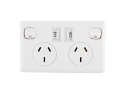 KOFIHETY Tomada elétrica com 2 portas USB e interruptores, placa de parede com plugue australiano