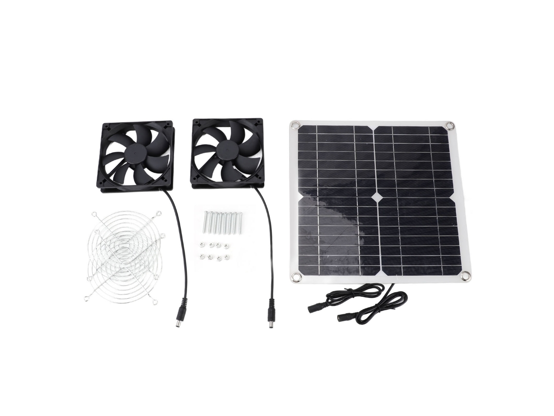 Ventilador Solar Silencioso 14w Cozinha Banheiro Worten