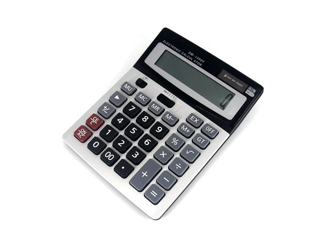 Calculadora de Mesa de 12 Dígitos, Funções Comerciais Padrão, Calculadora de Mesa Silenciosa BRILVIBERA (1 X Calculadora)