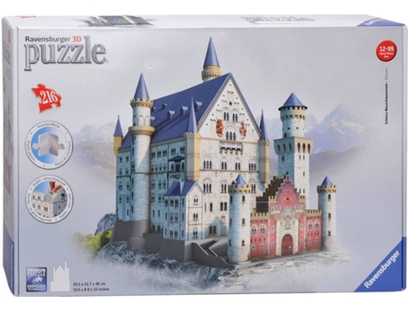 Puzzle 3D  Castelo Neuschwanstein (Idade Mínima: 12 - 216 Peças)